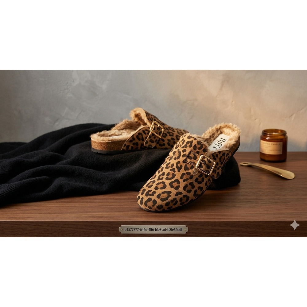 Cliffs White Mountain Homey Clog Women 8M Leopard Brown‎ NEW